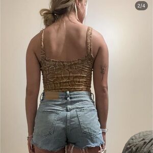 Snakeskin forever 21 body suit